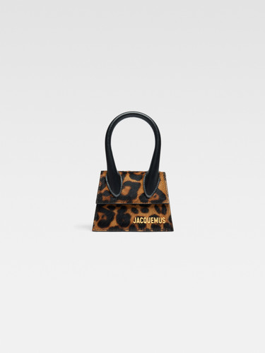 JACQUEMUS  Le Chiquito Mini Handbag - Print Leopard Brown