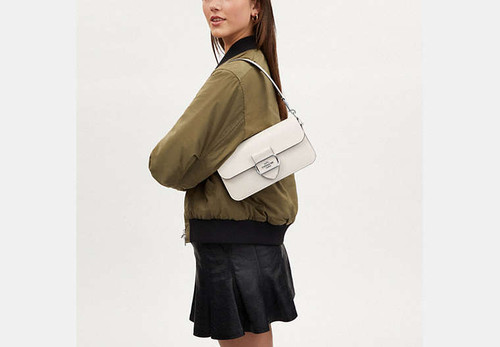 COACH Morgan Shoulder Bag SILVER/CHALK Image 5