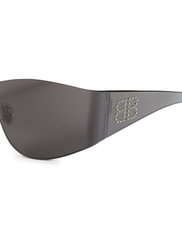 BALENCIAGA 68Mm Shield Sunglasses GREY Image 6