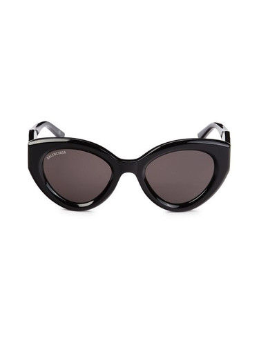 BALENCIAGA 51Mm Cat Eye Sunglasses BLACK Image 4