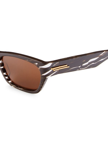 BOTTEGA VENETA 55Mm Oval Sunglasses BROWN Image 6