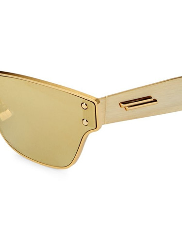 BOTTEGA VENETA 63Mm Shield Sunglasses YELLOW Image 6