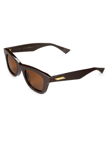 BOTTEGA VENETA 48Mm Rectangle Sunglasses BROWN Image 2