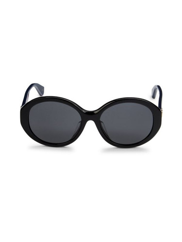GUCCI 57Mm Round Sunglasses BLACK MULTI Image 4