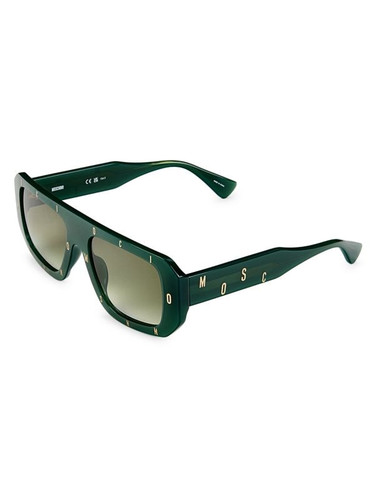 MOSCHINO 54Mm Rectangle Sunglasses GREEN Image 5