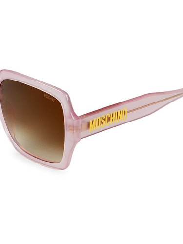 MOSCHINO 56Mm Square Sunglasses PINK Image 3