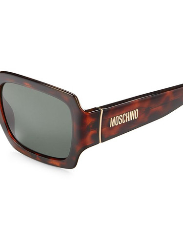 MOSCHINO 53Mm Rectangle Sunglasses HAVANA Image 6