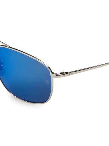 RAY-BAN ​Rb3654 60Mm Aviator Sunglasses SILVER BLUE Image 6
