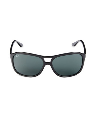 RAY-BAN Rb4128 60Mm Oval Sunglasses BLACK Image 1