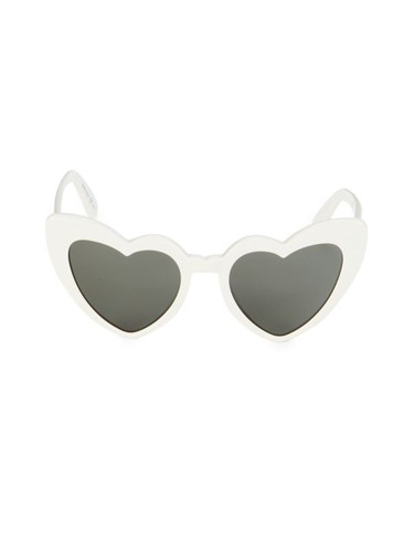SAINT LAURENT Lou Lou 54Mm Heart Shape Sunglasses IVORY Image 4
