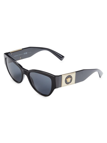 VERSACE 55Mm Cat Eye Sunglasses BLACK Image 1