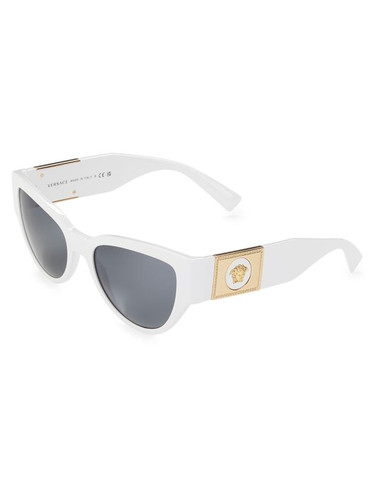 VERSACE 55Mm Cat Eye Sunglasses WHITE Image 5