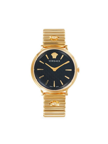 VERSACE 38Mm Ip Goldtone Stainless Steel Bracelet Watch ONE SIZE Image 6