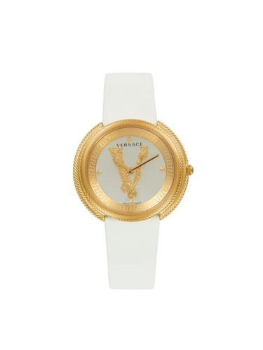 VERSACE Thea 38Mm Ip Goldtone Stainless Steel & Leather Strap Watch ONE SIZE Image 1