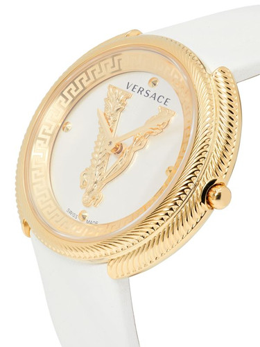 VERSACE Thea 38Mm Ip Goldtone Stainless Steel & Leather Strap Watch ONE SIZE Image 3