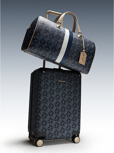 MICHAEL KORS Empire Signature Logo Suitcase ADMRL/PLBLUE Image 5