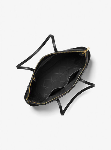 MICHAEL KORS Marilyn Medium Saffiano Leather Tote Bag BLACK Image 2