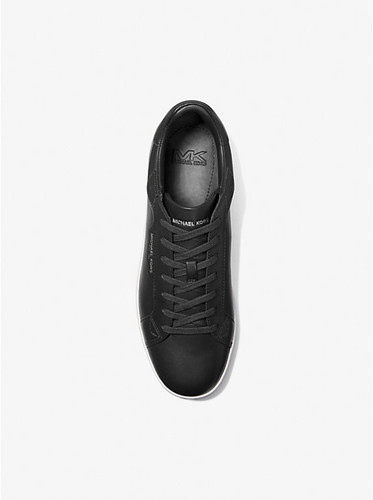 MICHAEL KORS Keating Leather Sneaker BLACK Image 4
