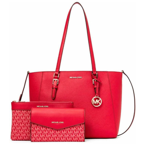 MICHAEL KORS  Charlotte Large 3-in-1 Tote - Bright Red