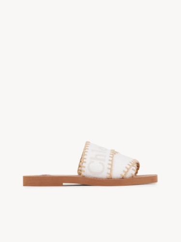 CHLOE Woody Flat Mules - Vanilla Ice