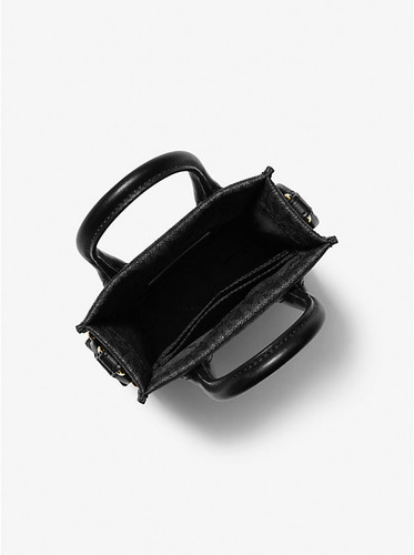 MICHAEL KORS Mirella Extra-Small Signature Logo Smartphone Crossbody Bag BLACK Image 2