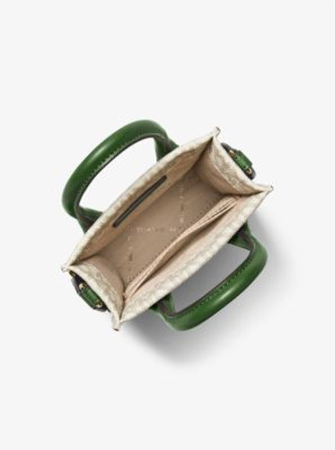 Michael Kors Mirella Extra-Small Signature Logo Smartphone Crossbody Bag - Fern Green Multi (2 Weeks Ship)