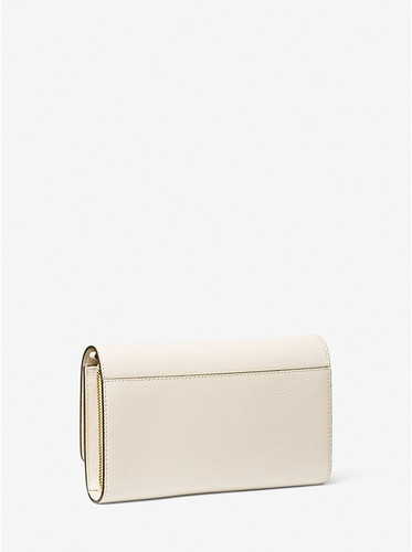 MICHAEL KORS Jet Set Large Leather Crossbody Bag - LT Cream