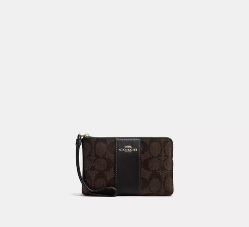 COACH Corner Zip Wristlet