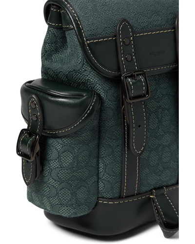 COACH  Hitch Backpack 13 In Micro Signature Jacquard COLOR AMAZON GREEN Image 4