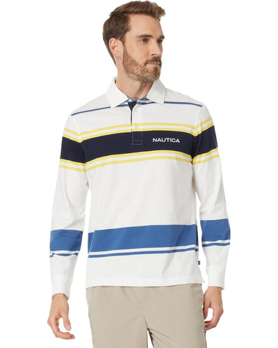 NAUTICA  Long Sleeve Rugby Polo Shirt COLOR SAIL WHITE Image 1