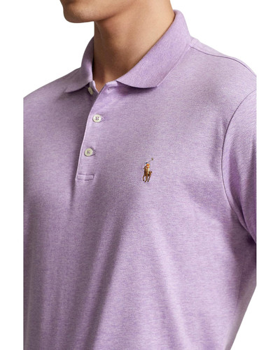 POLO RALPH LAUREN  Classic Fit Soft Cotton Polo Shirt COLOR PURPLE HEATHER Image 3