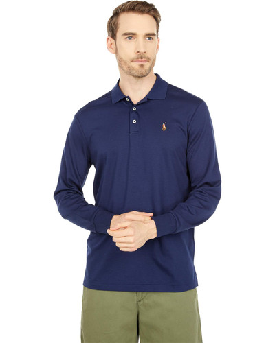 POLO RALPH LAUREN  Classic Fit Soft Cotton Polo COLOR FRENCH NAVY Image 1