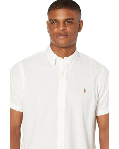 POLO RALPH LAUREN  Classic Fit Chambray Shirt COLOR WHITE Image 3