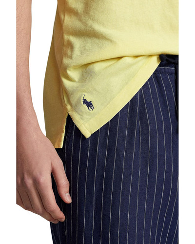 POLO RALPH LAUREN  Classic Fit Cotton-Linen Polo Shirt COLOR BRISTOL YELLOW Image 3