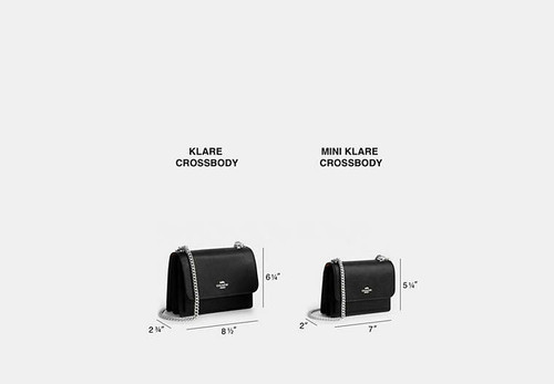 COACH Klare Crossbody Bag SILVER/LIGHT VIOLET Image 6
