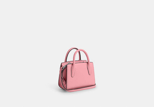 COACH Andrea Mini Carryall LEATHER/SILVER/FLOWER PINK Image 7