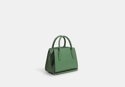 COACH Andrea Carryall Bag LEATHER/SILVER/SOFT GREEN Image 7