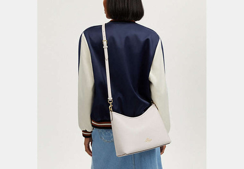 COACH Laurel Shoulder Bag LEATHER/GOLD/CHALK Image 4