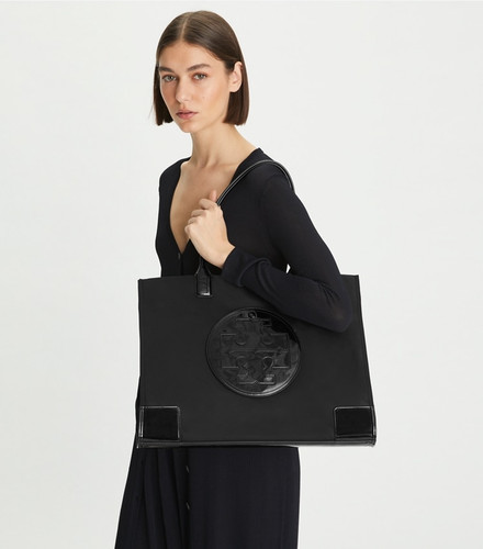 TORY BURCH Ella Patent Tote Bag - Black (Coming To Delhi)