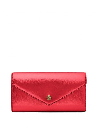 Michael Kors Jet Set Travel Large Patent Envelope Wallet - Crimson (@Delhi Studio)