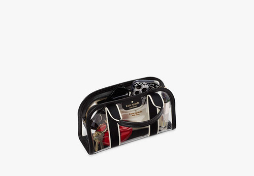 KATE SPADE Clare See Through Duffle Crossbody BLACK MULTI Image 4