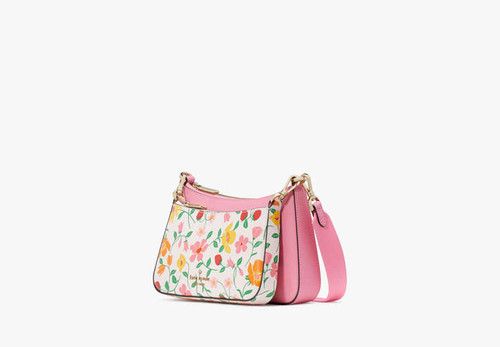 KATE SPADE Duet Strawberry Garden Crossbody BLOSSOM PINK MULTI Image 3