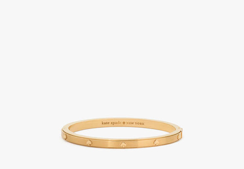 KATE SPADE Spot The Spade Metal 5Mm Hinge Bangle GOLD Image 6