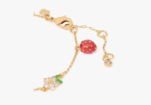 KATE SPADE Strawberry Fields Charm Bracelet RED MULTI Image 5