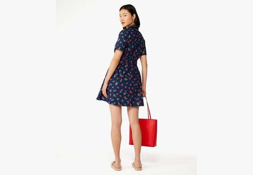 KATE SPADE Tossed Strawberry Shirtdress PLEASE SELECT A SIZE Image 3