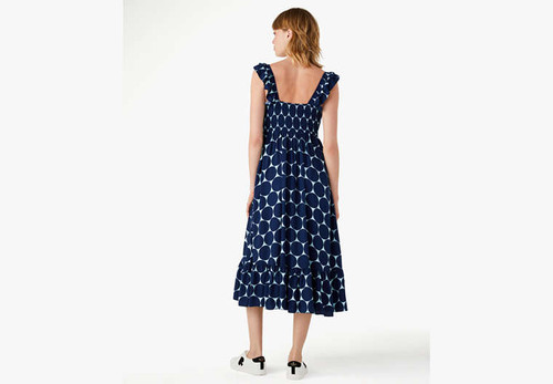 KATE SPADE Joy Dot Ruffle Midi Dress PLEASE SELECT A SIZE Image 4