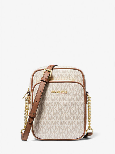 Michael Kors Jet Set Travel Medium Signature Logo Crossbody Bag - Vanilla (@Delhi Studio)