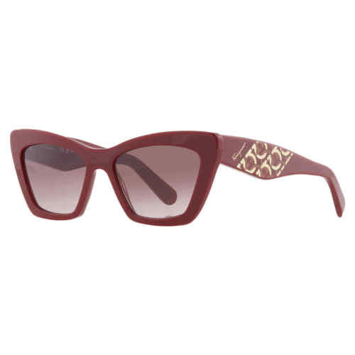 SALVATORE FERRAGAMO  Bordeaux Gradient Cat Eye Ladies Sunglasses