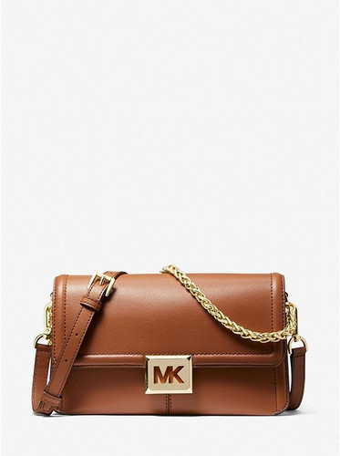 MICHAEL KORS  Sonia Medium Leather Shoulder Bag - Brown(Coming To Delhi)