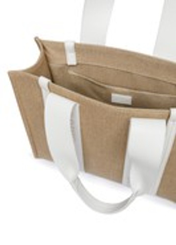 Woody medium tote bag Crystal White